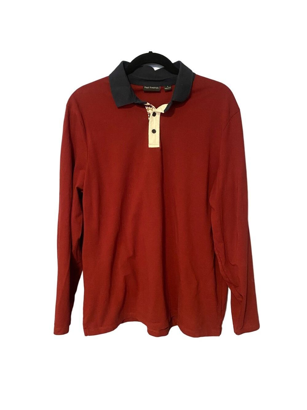 Paul Fredrick Burgundy Polo Shirt – Large